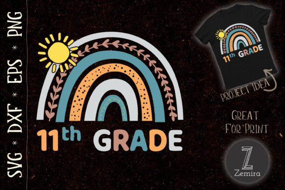11th Grade Rainbow Student School Graphics