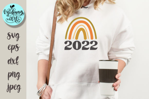 2022 Rainbow Svg, New Year Svg