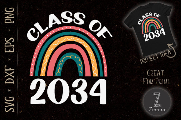 CLASS of 2034 Rainbow School Student Graphics