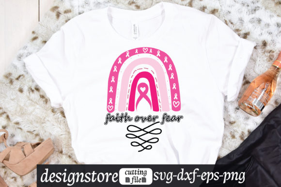 Faith Over Fear Rainbow Svg Graphics