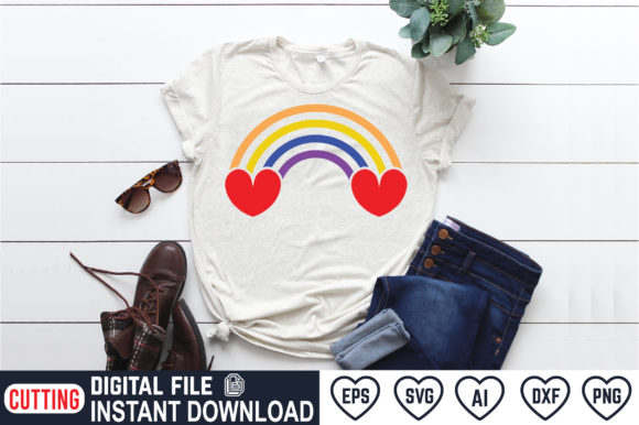 Hand Drawn Rainbow 20: Graphics for T-Shirt Designs