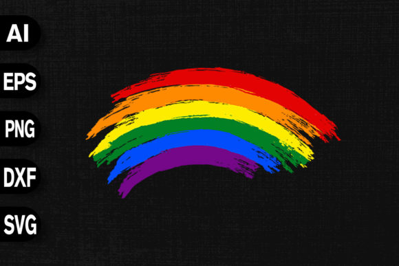 LGBTQ Rainbow Vintage Retro Style