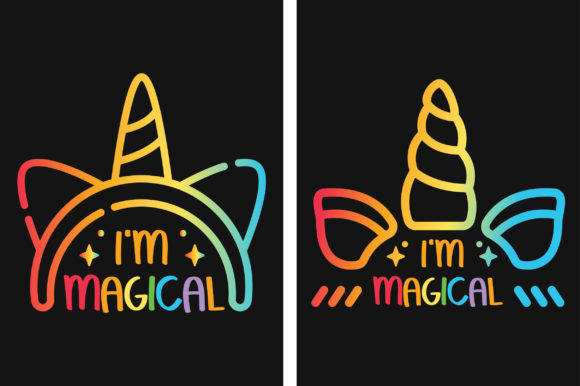Magical Unicorn Rainbow T-shirt SVG File: Graphics & Crafts