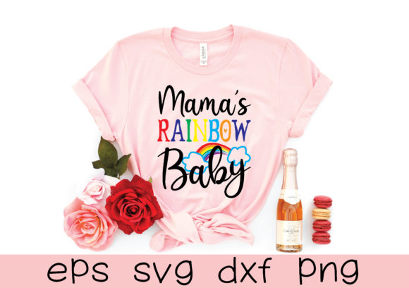 Mama's Rainbow Baby SVG