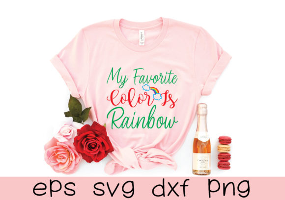 My Favorite Color is Rainbow Svg Graphics