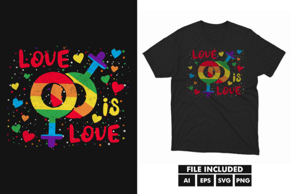 Pride Rainbow Valentine Heart SVG Shirt Graphics