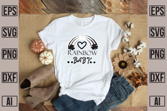 Rainbow Baby Graphics for T-Shirt Designs