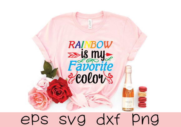 Rainbow is My Favorite Color Svg Graphics
