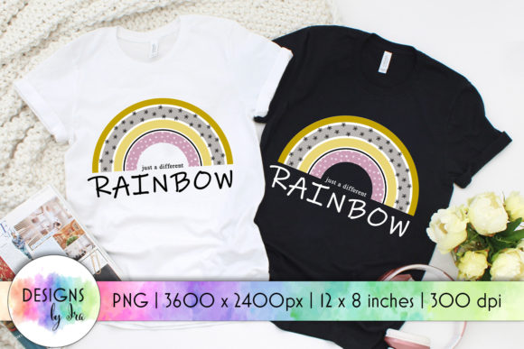Rainbow Sublimation Print: Graphics for T-Shirt Designs