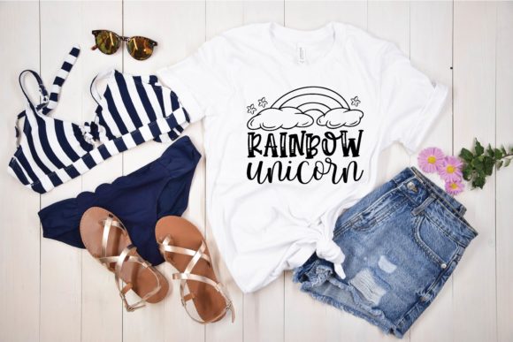 Rainbow Unicorn Svg Design