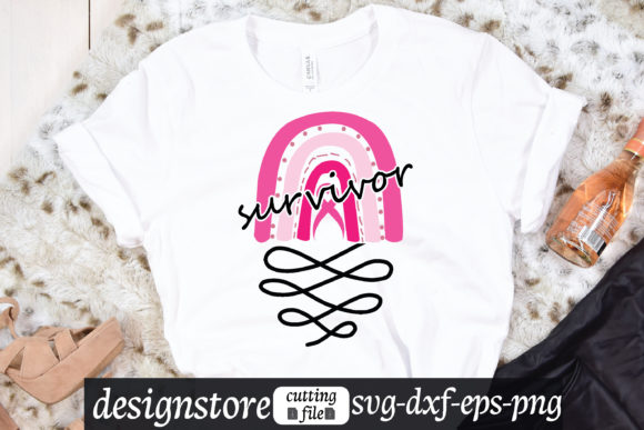 Survivor Rainbow Svg Graphics for T-Shirt Designs