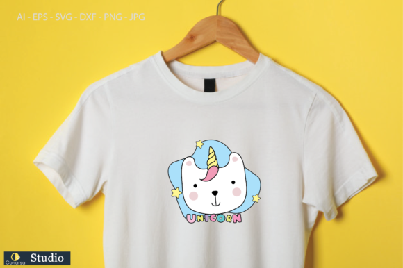 Unicorn Rainbow Happy Graphics for T-Shirt Designs